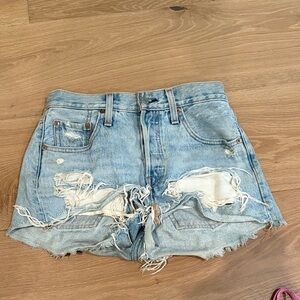 Levi’s Distressed Denim Shorts